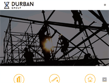 Tablet Screenshot of durbangroup.com